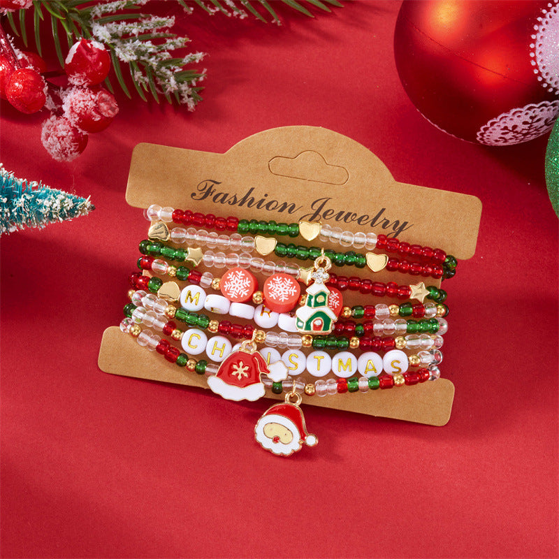 Wholesale Rice Bead Polymer Clay Multilayer Bracelet